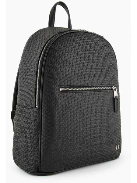 ARMANI EXCHANGE Leather Backpack XM000156 AF11928 Black Armani Exchange - 4