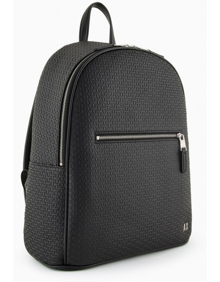ARMANI EXCHANGE Leather Backpack XM000156 AF11928 Black Armani Exchange - 4