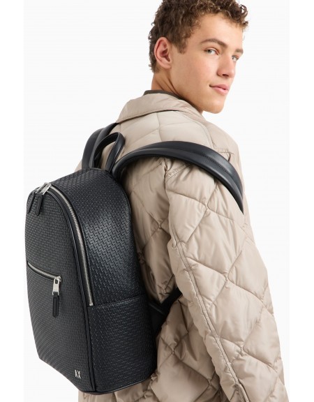 ARMANI EXCHANGE Leather Backpack XM000156 AF11928 Black Armani Exchange - 6