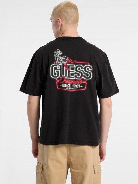GUESS ORIGINALS T-shirt M5GI62KK8FQ4-JTM0 Black GUESS - 2