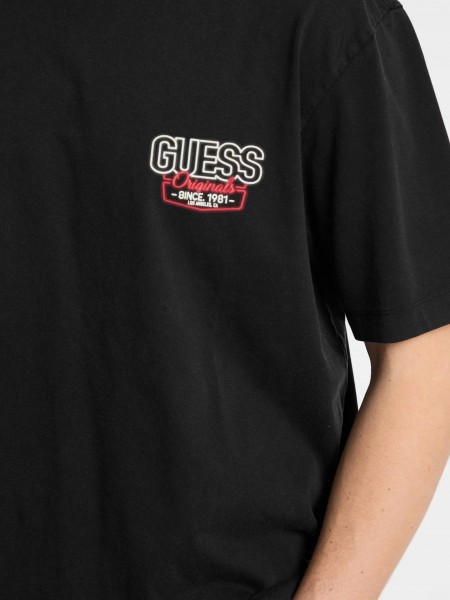 GUESS ORIGINALS T-shirt M5GI62KK8FQ4-JTM0 Black GUESS - 5