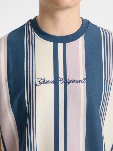 GUESS ORIGINALS T-shirt M5GI59K8FQ4-540N Blue - Lilac - Ecru GUESS - 2