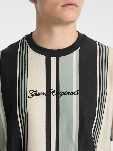 GUESS ORIGINALS T-shirt M5GI59K8FQ4-594B Black - Ecru - Petrol GUESS - 5