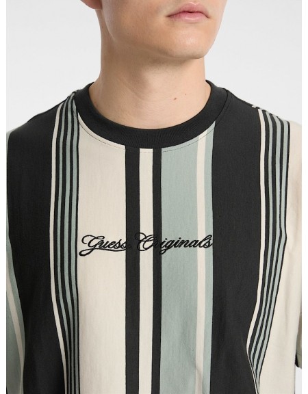 GUESS ORIGINALS T-shirt M5GI59K8FQ4-594B Black - Ecru - Petrol GUESS - 5