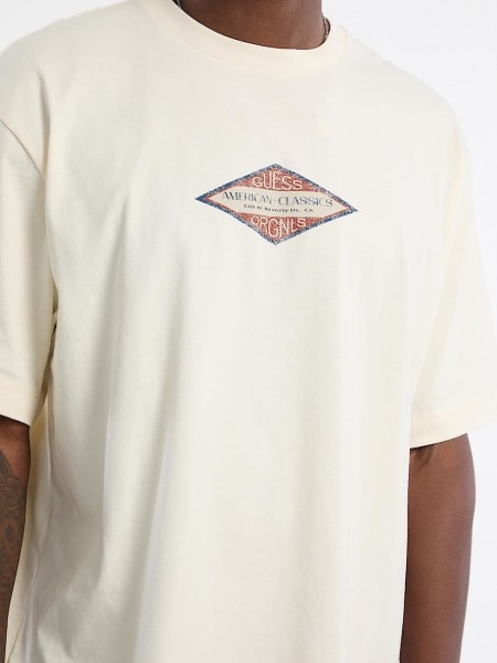 GUESS ORIGINALS T-shirt M5GI69K8FQ4-G053 Beige GUESS - 2