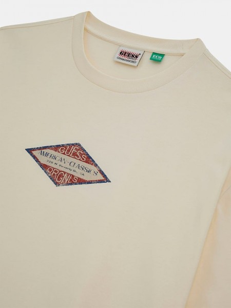 GUESS ORIGINALS T-shirt M5GI69K8FQ4-G053 Beige GUESS - 6