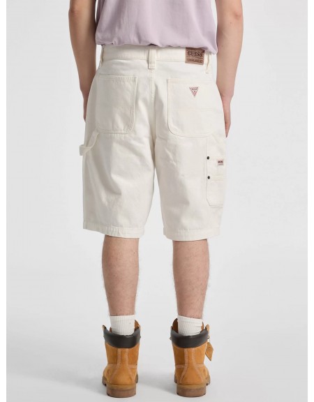 GUESS ORIGINALS Βερμούδα Jean M5GG40D5C2B-GWEC Λευκό GUESS - 2