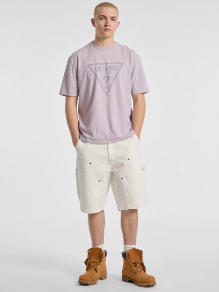 GUESS ORIGINALS Βερμούδα Jean M5GG40D5C2B-GWEC Λευκό GUESS - 3