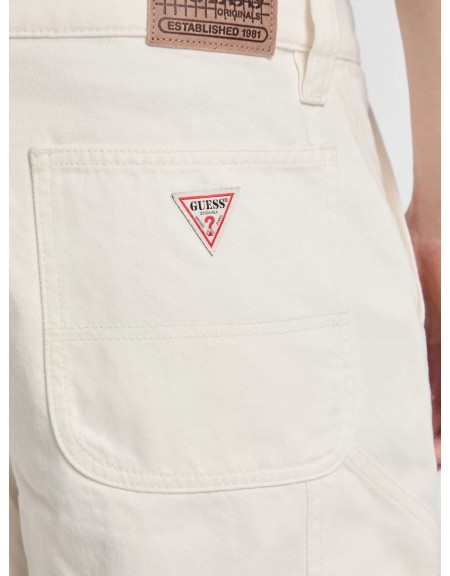 GUESS ORIGINALS Βερμούδα Jean M5GG40D5C2B-GWEC Λευκό GUESS - 4
