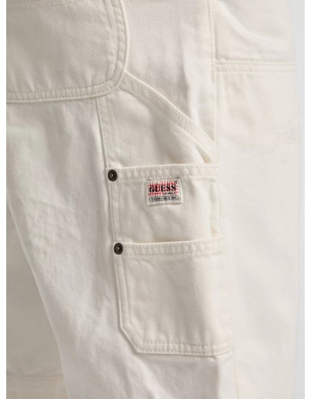 GUESS ORIGINALS Βερμούδα Jean M5GG40D5C2B-GWEC Λευκό GUESS - 7