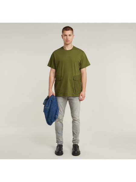 G-STAR RAW T-shirt D26609-C784-G985 SIGNE JERSEY Khaki G-STAR RAW - 2