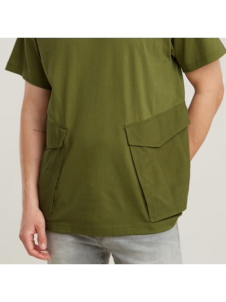 G-STAR RAW T-shirt D26609-C784-G985 SIGNE JERSEY Khaki G-STAR RAW - 5