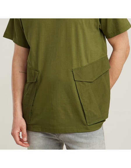 G-STAR RAW T-shirt D26609-C784-G985 SIGNE JERSEY Khaki G-STAR RAW - 5