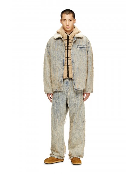 DIESEL Jean Jacket A19276-0CMBZ-01 D-IVAR-S Beige DIESEL - 2