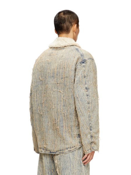 DIESEL Jean Jacket A19276-0CMBZ-01 D-IVAR-S Beige DIESEL - 4