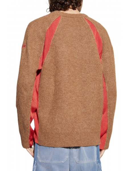 DIESEL Knitted Sweater A18887-0JLCD-79TA K-LOLLO Brown DIESEL - 2