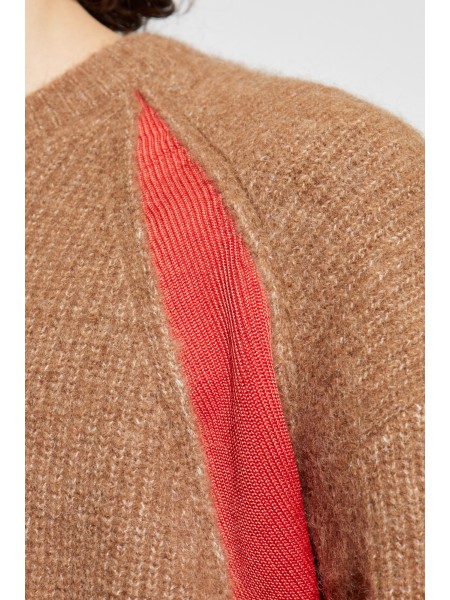 DIESEL Knitted Sweater A18887-0JLCD-79TA K-LOLLO Brown DIESEL - 4