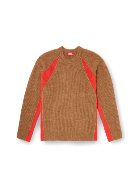 DIESEL Knitted Sweater A18887-0JLCD-79TA K-LOLLO Brown DIESEL - 9