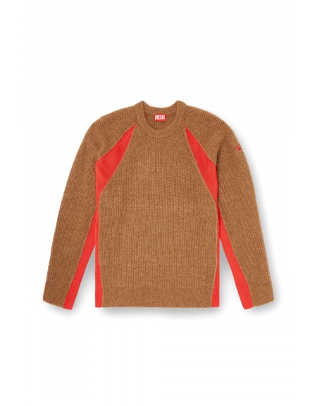 DIESEL Knitted Sweater A18887-0JLCD-79TA K-LOLLO Brown DIESEL - 9