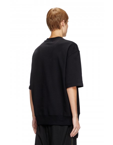 DIESEL Short sleeve sweatshirt A11580 0BMBJ 9XX S-COOLING-L1 Black DIESEL - 5