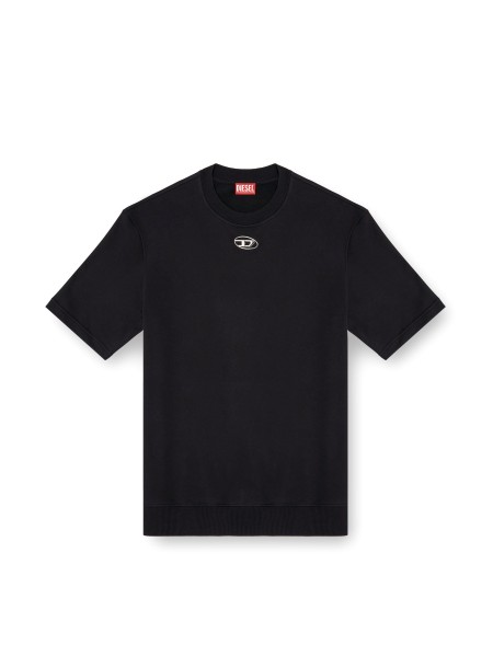 DIESEL Short sleeve sweatshirt A11580 0BMBJ 9XX S-COOLING-L1 Black DIESEL - 6