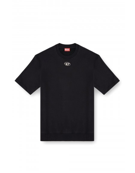 DIESEL Short sleeve sweatshirt A11580 0BMBJ 9XX S-COOLING-L1 Black DIESEL - 6