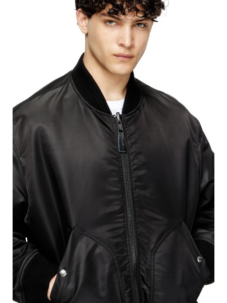 DIESEL Bomber jacket A14408 0HCAS 9XX J-HELD JACKET Black DIESEL - 3