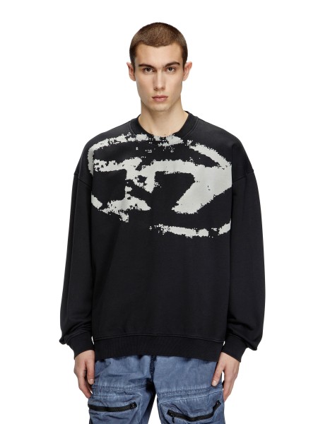 DIESEL Sweatshirt A13051 0DQAK 9XX S-BOXT-NS Black DIESEL - 1