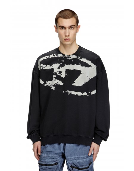 DIESEL Sweatshirt A13051 0DQAK 9XX S-BOXT-NS Black DIESEL - 1