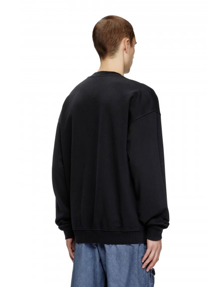 DIESEL Sweatshirt A13051 0DQAK 9XX S-BOXT-NS Black DIESEL - 3