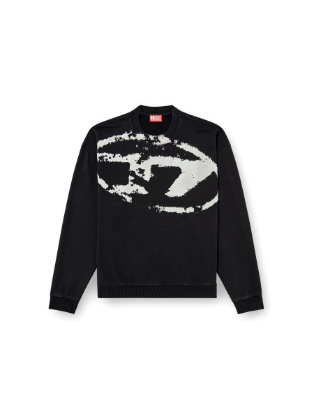 DIESEL Sweatshirt A13051 0DQAK 9XX S-BOXT-NS Black DIESEL - 4