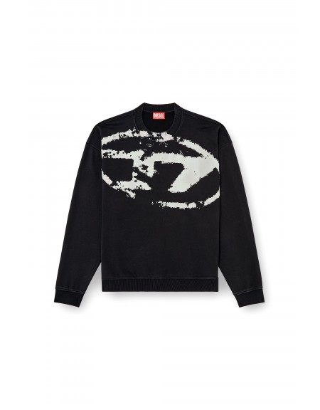 DIESEL Sweatshirt A13051 0DQAK 9XX S-BOXT-NS Black DIESEL - 4
