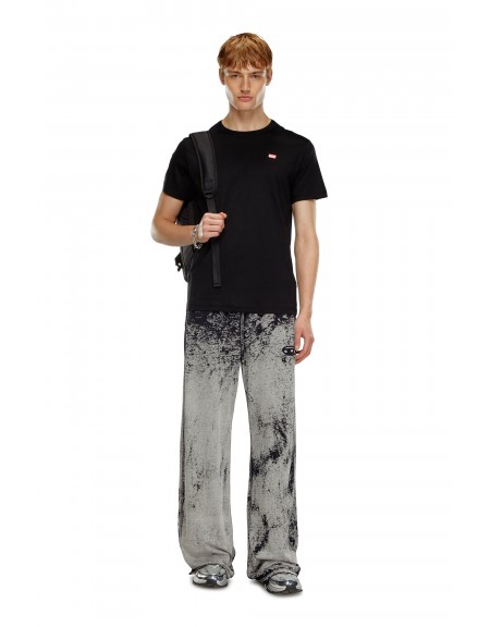 DIESEL T-shirt A14819 0SKAF 100 T-MEGOR-9XX Black DIESEL - 2
