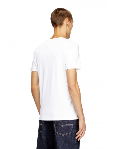 DIESEL T-shirt A14819 0SKAF 100 T-MEGOR-K77 White DIESEL - 3