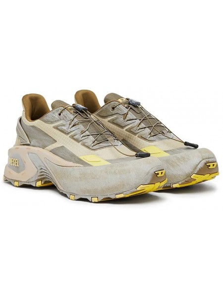 DIESEL Sneaker Y03444 P8140 HA947 D-CAGE RUNNER Khaki - Grey - Beige DIESEL - 5