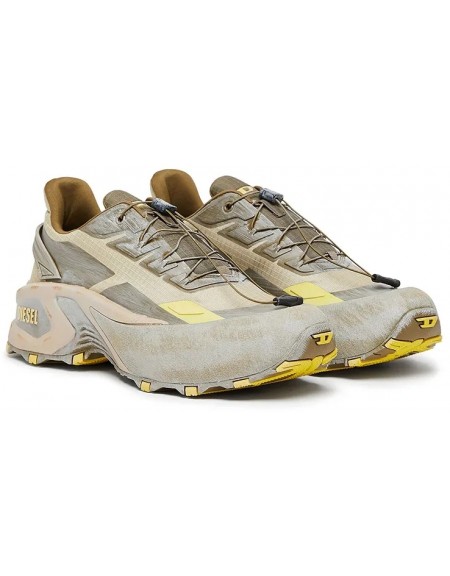 DIESEL Sneaker Y03444 P8140 HA947 D-CAGE RUNNER Khaki - Grey - Beige DIESEL - 5