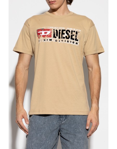 DIESEL T-shirt A19436 0PLAT 7CS T-NORM-T6 Beige DIESEL - 1