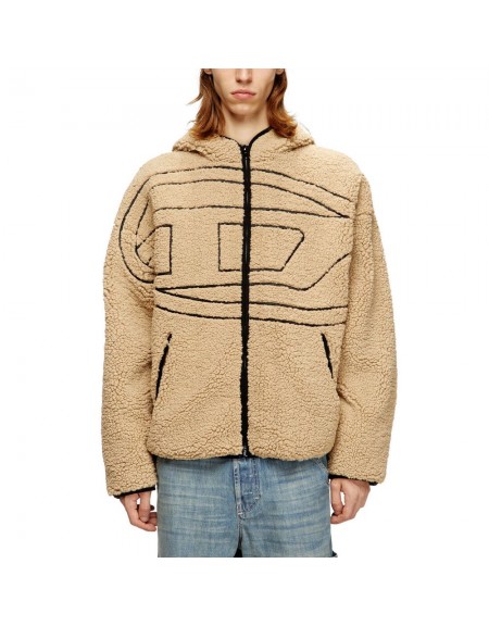 DIESEL Sweatshirt A18947 0KIBT SFQ S-ZAT SWEAT Beige DIESEL - 3