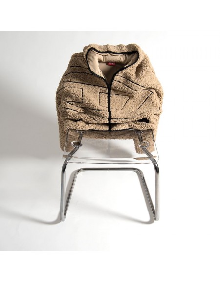DIESEL Sweatshirt A18947 0KIBT SFQ S-ZAT SWEAT Beige DIESEL - 4