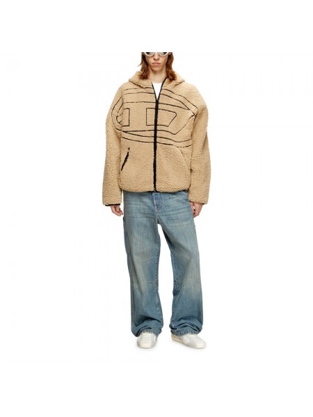 DIESEL Sweatshirt A18947 0KIBT SFQ S-ZAT SWEAT Beige DIESEL - 5