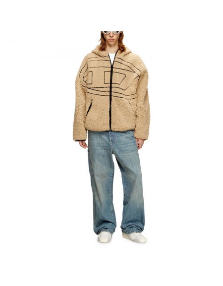 DIESEL Sweatshirt A18947 0KIBT SFQ S-ZAT SWEAT Beige DIESEL - 5