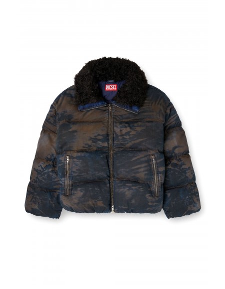 DIESEL Jacket A18757-0LKCX-03 W-TOHS Black - Brown DIESEL - 1