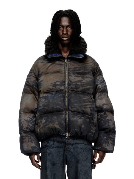 DIESEL Jacket A18757-0LKCX-03 W-TOHS Black - Brown DIESEL - 2