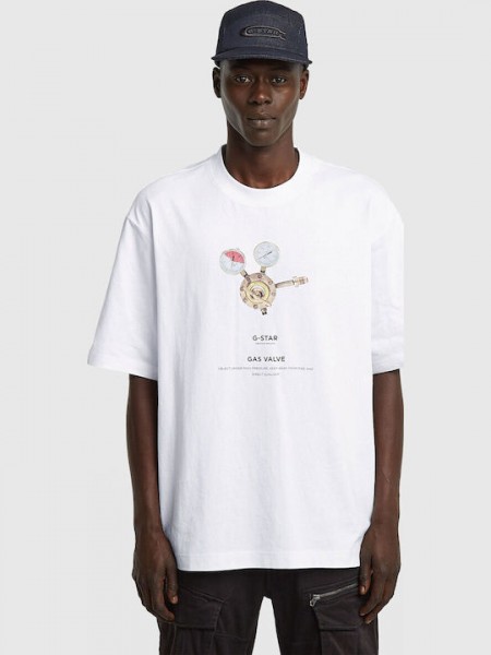 G-STAR RAW T-shirt D24429-C336-H718 DRY JERSEY White G-STAR RAW - 5