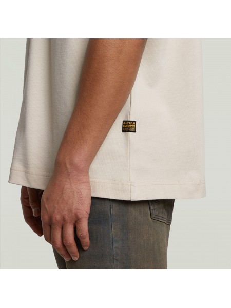 G-STAR RAW T-shirt D26842-D709-1603 PREMIUM JERSEY Beige G-STAR RAW - 5