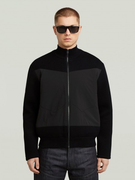 G-STAR RAW Knitted Jacket D26997-E144-6484 FABRIC MIX KNIT Black G-STAR RAW - 1