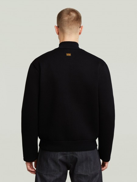 G-STAR RAW Knitted Jacket D26997-E144-6484 FABRIC MIX KNIT Black G-STAR RAW - 4