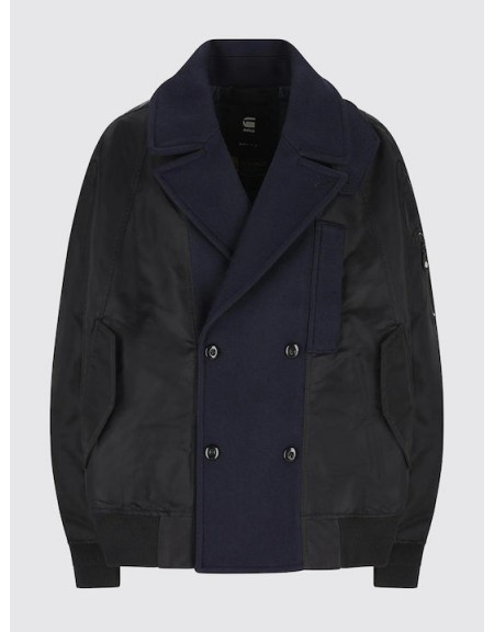 G-STAR RAW Bomber Jacket D26987-C143-6484 HYBRID PEACOAT Black - Blue G-STAR RAW - 1