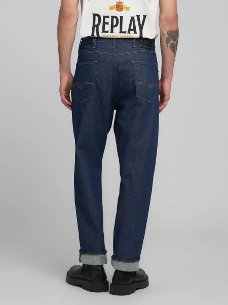 REPLAY Jean παντελόνι M1052.000.919.07A.007 WAINE TAPERED Μπλε REPLAY - 4