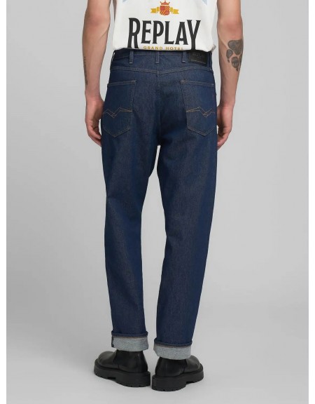 REPLAY Jean παντελόνι M1052.000.919.07A.007 WAINE TAPERED Μπλε REPLAY - 4